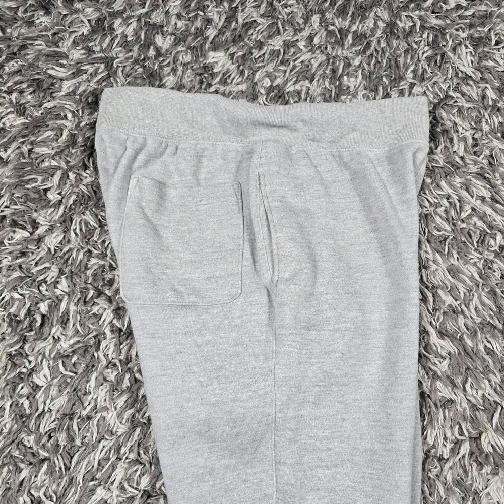 Champion Reverse Weave Gray Tapered Sweatpants Large Chenille Logo Patch Mens L - Picture 8 of 8